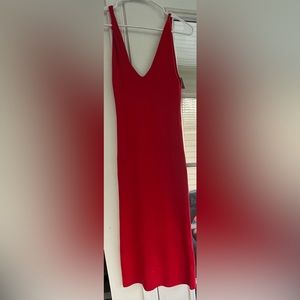 Long low back free people dress never worn, smoke free home.